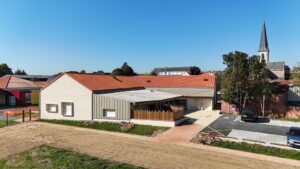 Chantier OPC et DET sur le chantier de la cantine et du périscolaire du Pin en Mauges