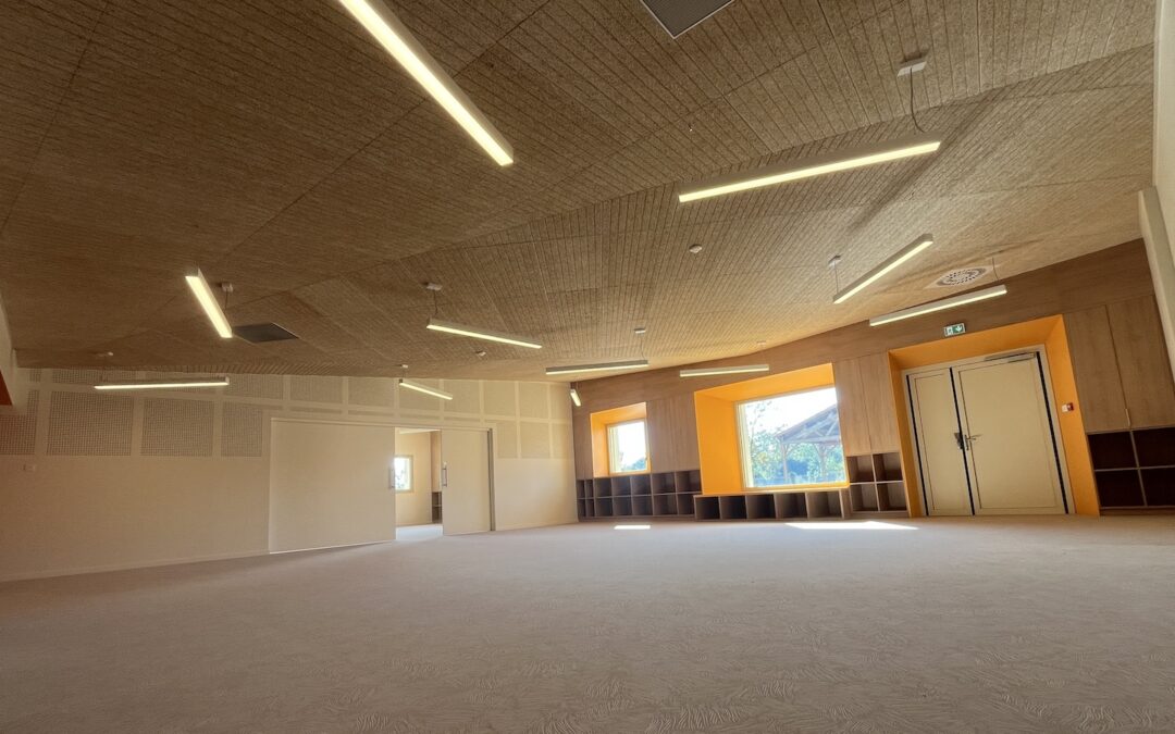 Chantier OPC et DET sur le chantier de la cantine et du périscolaire du Pin en Mauges